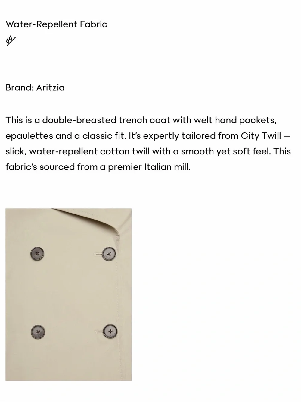 Aritzia Babaton Lightweight Cropped Trench Coat - Picture 16 of 16